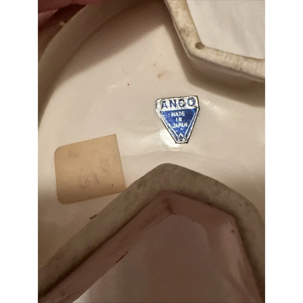 Vintage FE Sims Ceramic MCM Thunderbird Catchall Trinket Dish Ashtray Gray Gold